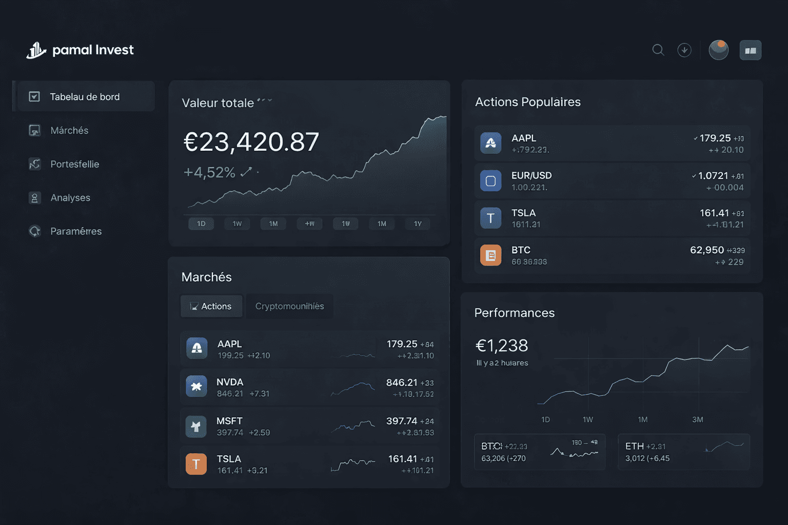 Pamal Invest Dashboard